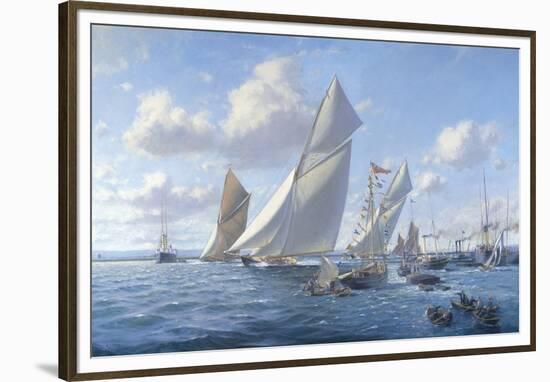 Britannia's Maiden Race-Martyn Mackrill-Framed Giclee Print