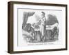 Britannia Sympathises with Columbia, 1865-John Tenniel-Framed Giclee Print