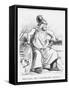 Britannia-The Unprotected Female!!, 1859-null-Framed Stretched Canvas