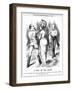 Britannia Trying to Restrain Napoleon III from Embarking on War with Germany, 1870-John Tenniel-Framed Giclee Print