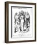 Britannia Trying to Restrain Napoleon III from Embarking on War with Germany, 1870-John Tenniel-Framed Giclee Print