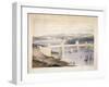 Britannia Tubular Bridge over the Menai Straits, Wales, C1850-C1852-George Hawkins-Framed Giclee Print