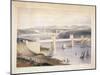 Britannia Tubular Bridge over the Menai Straits, Wales, C1850-C1852-George Hawkins-Mounted Giclee Print