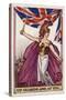 Britannia with Soldiers and Union Flag-null-Stretched Canvas