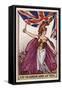 Britannia with Soldiers and Union Flag-null-Framed Stretched Canvas