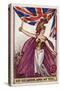 Britannia with Soldiers and Union Flag-null-Stretched Canvas
