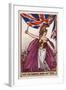 Britannia with Soldiers and Union Flag-null-Framed Giclee Print