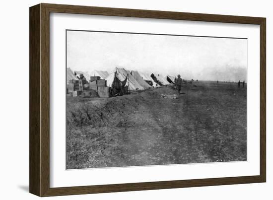 British 1/5 Rwr Camp, Near Baghdad, 1918-null-Framed Giclee Print