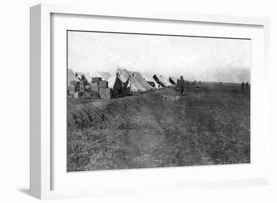 British 1/5 Rwr Camp, Near Baghdad, 1918-null-Framed Giclee Print