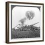 British 16 Inch Railway Guns in Action, World War I, C1914-C1918-null-Framed Photographic Print