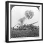 British 16 Inch Railway Guns in Action, World War I, C1914-C1918-null-Framed Photographic Print