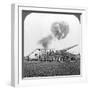 British 16 Inch Railway Guns in Action, World War I, C1914-C1918-null-Framed Photographic Print