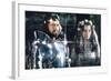 British actors Nigel Terry as King Arthur and Robert Addie as Mordred in the, 1981 film "Excalibur"-null-Framed Photo