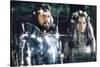 British actors Nigel Terry as King Arthur and Robert Addie as Mordred in the, 1981 film "Excalibur"-null-Stretched Canvas