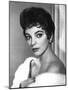 British actress Joan Collins in the 50's (b/w photo)-null-Mounted Photo