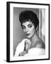 British actress Joan Collins in the 50's (b/w photo)-null-Framed Photo