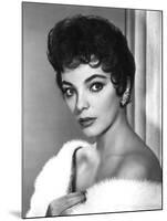 British actress Joan Collins in the 50's (b/w photo)-null-Mounted Photo