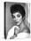 British actress Joan Collins in the 50's (b/w photo)-null-Stretched Canvas