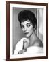 British actress Joan Collins in the 50's (b/w photo)-null-Framed Photo