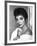 British actress Joan Collins in the 50's (b/w photo)-null-Framed Photo