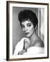 British actress Joan Collins in the 50's (b/w photo)-null-Framed Photo