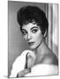 British actress Joan Collins in the 50's (b/w photo)-null-Mounted Photo