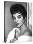 British actress Joan Collins in the 50's (b/w photo)-null-Stretched Canvas