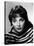 British actress Joan Collins in the 50's (b/w photo)-null-Stretched Canvas