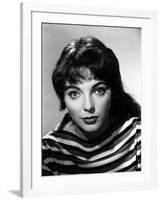 British actress Joan Collins in the 50's (b/w photo)-null-Framed Photo