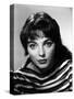 British actress Joan Collins in the 50's (b/w photo)-null-Stretched Canvas