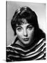 British actress Joan Collins in the 50's (b/w photo)-null-Stretched Canvas