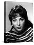 British actress Joan Collins in the 50's (b/w photo)-null-Stretched Canvas