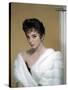 British actress Joan Collins in the 50's (photo)-null-Stretched Canvas