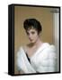 British actress Joan Collins in the 50's (photo)-null-Framed Stretched Canvas