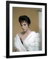 British actress Joan Collins in the 50's (photo)-null-Framed Photo