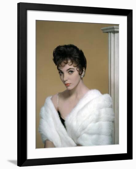 British actress Joan Collins in the 50's (photo)-null-Framed Photo