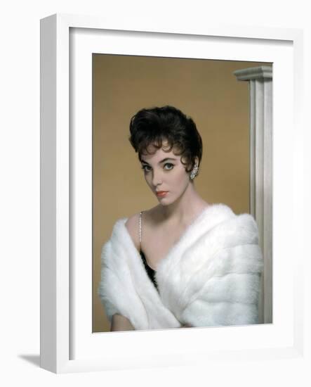 British actress Joan Collins in the 50's (photo)-null-Framed Photo