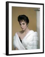 British actress Joan Collins in the 50's (photo)-null-Framed Photo