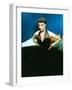 British actress Joan Collins Wwearing halter top dress with rhinestones (photo)-null-Framed Photo