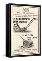 British Advertisement for a Lawn Mower-null-Framed Stretched Canvas