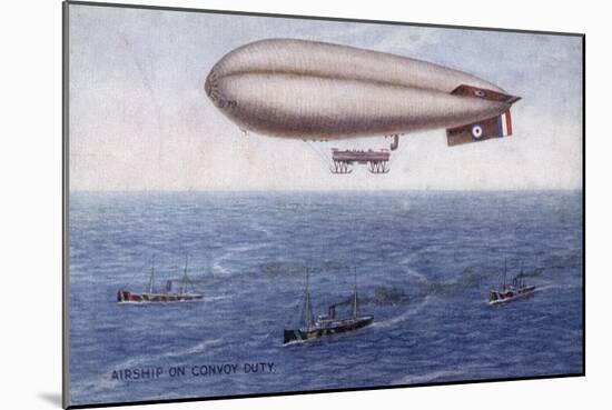 British Airship-null-Mounted Art Print