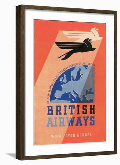 British Airways Travel Poster-null-Framed Art Print