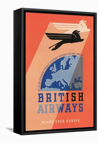 British Airways Travel Poster-null-Framed Stretched Canvas