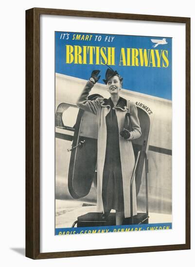 British Airways Travel Poster-null-Framed Art Print