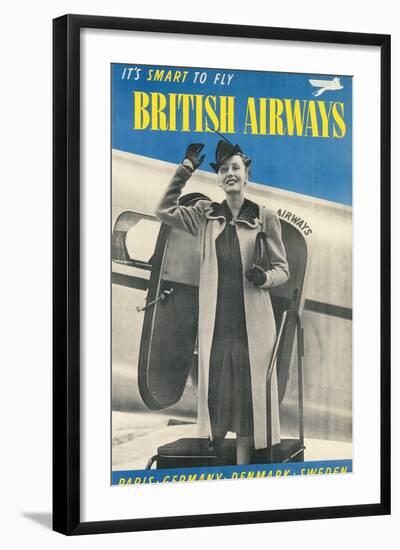 British Airways Travel Poster-null-Framed Art Print