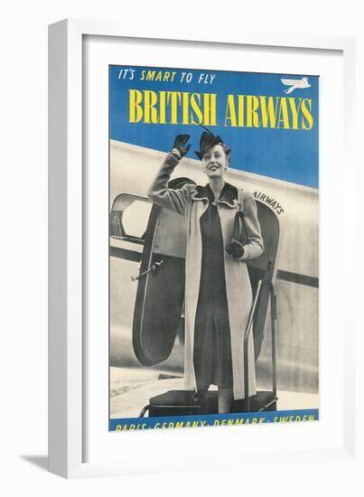 British Airways Travel Poster-null-Framed Art Print