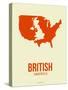 British America Poster 1-NaxArt-Stretched Canvas