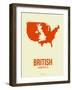 British America Poster 1-NaxArt-Framed Art Print