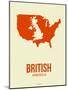British America Poster 1-NaxArt-Mounted Art Print