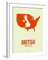 British America Poster 1-NaxArt-Framed Art Print